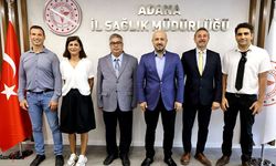 Adana Tabip Odası Yönetimi, İl Sağlık Müdürü Halil Nacar'a Sorunları anlattı