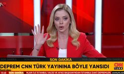 DEPREME CANLI YAYINDA YAKALANDI