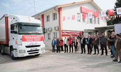 Zeydan Karalar istedi, Adana’dan Gazze’ye insani yardım gitti