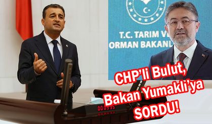 CHP Genel Başkan Yardımcısı Burhanettin Bulut, Bakan İbrahim Yumaklı’ya sordu
