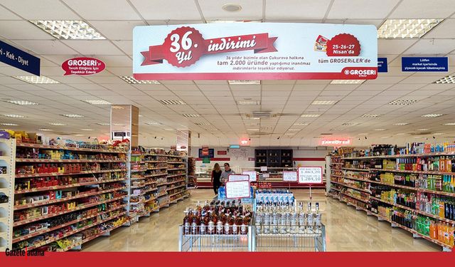 Groseri, 36. Yılını İnanılmaz Fırsatlarla Kutluyor