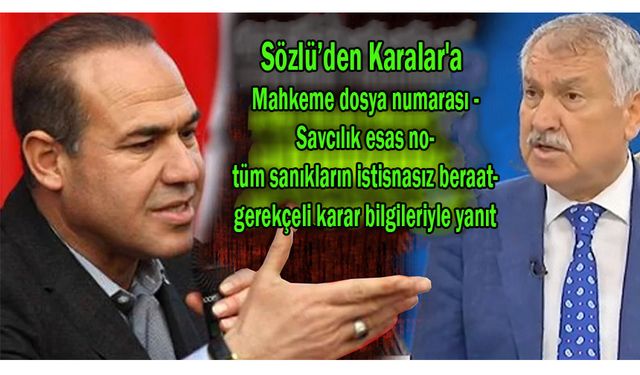 Sözlü: "O zaman da YALAN SÖYLÜYORDU, şimdi de yalan söylüyor"