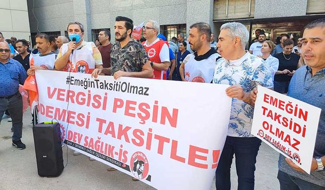 Çukurova Üniversitesi Balcalı Hastanesi Çalışanları Eylem Başlattı