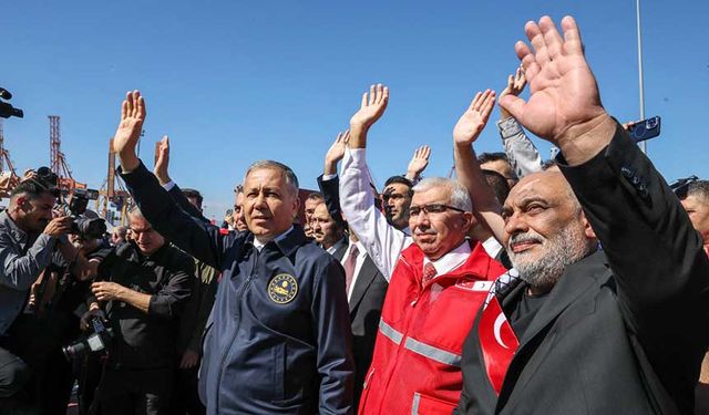 Gazze'ye 17. İyilik Gemisi Uğurlandı