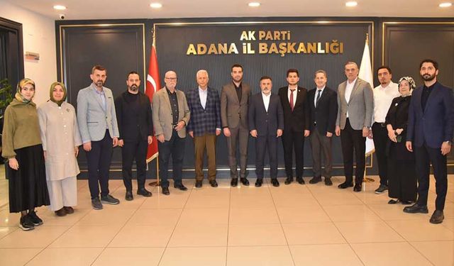 Birlik Vakfı Adana Heyeti, AK Parti İl Başkanlığı’na Nezaket Ziyaretinde Bulundu