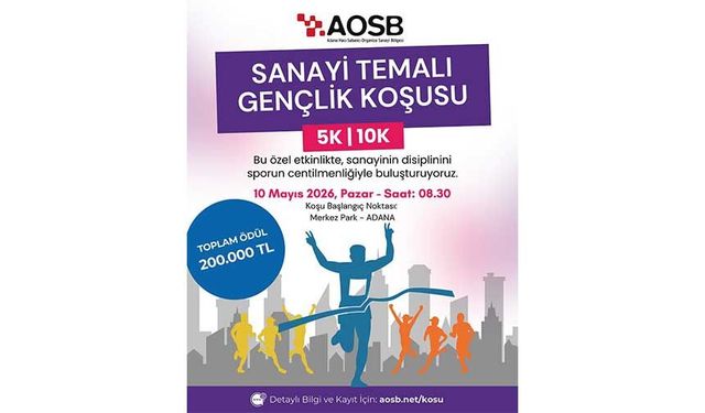 Sanayi Gençlik Koşusu 10 Mayıs’ta