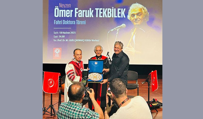 Tekbilek’e  İkinci Kez  Fahri Doktora Ünvanı