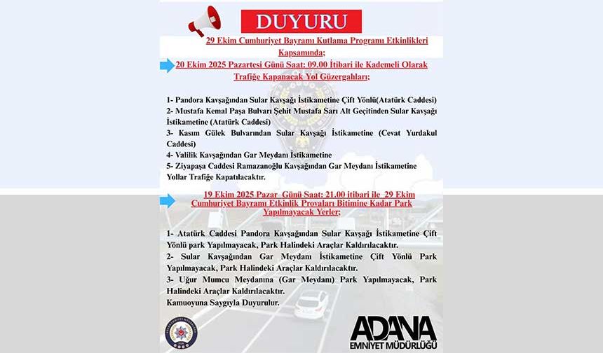 Bu güzergahlara DİKKAT!