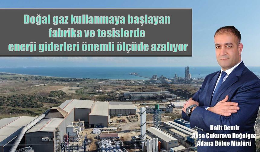 Ceyhan Organize Sanayi Bölgesi İlk Kez Doğal Gazla Buluştu