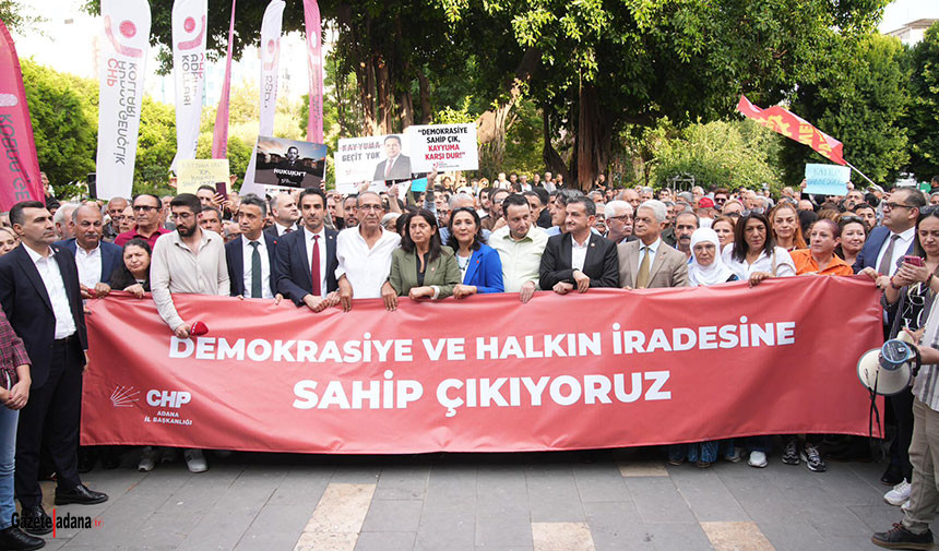 CHP Adana İl Örgütünden tutuklama kararına tepki