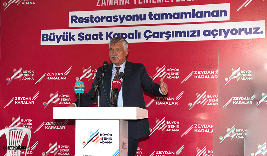 Adana Kapalı Çarşı Açılış