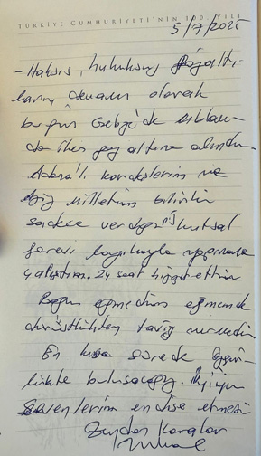 Zeydan Karalar Mektup
