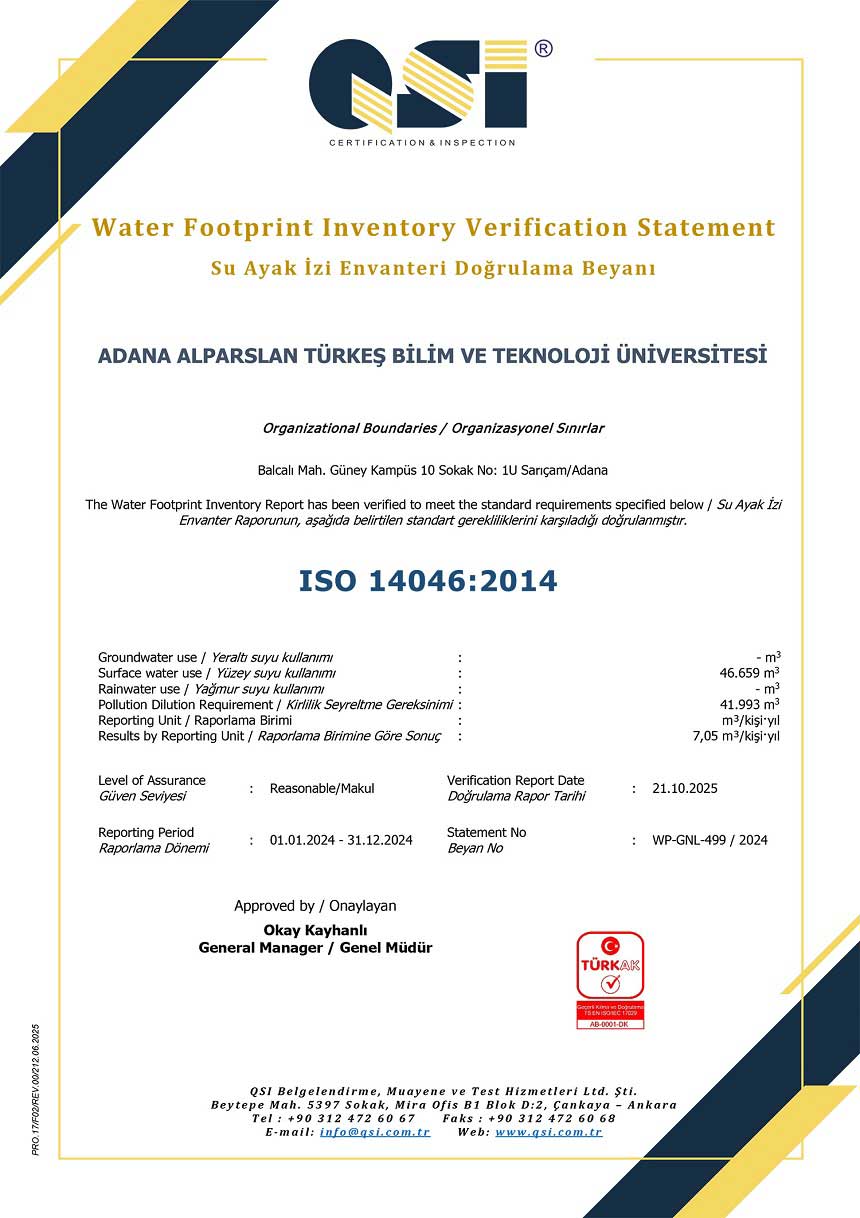 Alparslan Türkeş Üniversitesi I S O 2