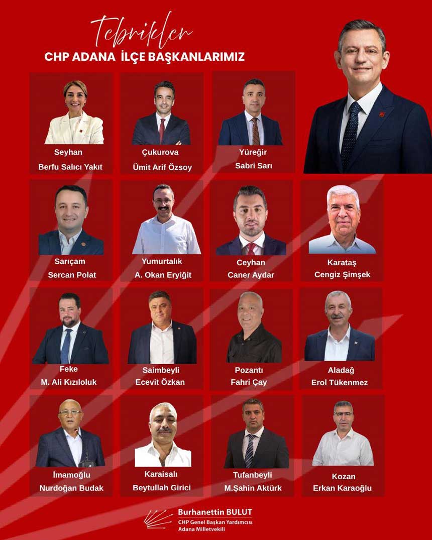 Chp Adana Ilce Baskanlari